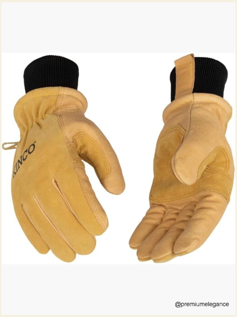 Women's Leather Ski Gloves Thermal Insulated Heavy Duty